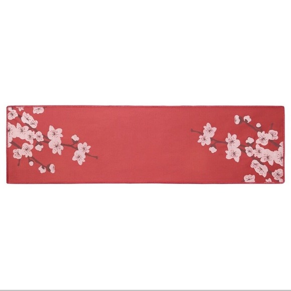 IKEA FÖSSTA FOSSTA Table Runner, Red‎ Floral Plum Blossoms (005.490.80) NEW - Picture 2 of 3